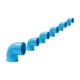 thumbnail image 1 of Pack 6 Codo PVC Celeste 90° 50mm PN10 Novoplast Presión Agua, 1 of 3