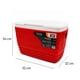 thumbnail image 3 of Cooler Nevera Portátil Eskimo 34.5 Litros Rojo NorthPak, 3 of 6