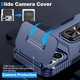 thumbnail image 3 of Funda Armada para iPhone 17 Pro con Tapa Deslizante y Soporte Magnético Giratorio Azul, 3 of 5