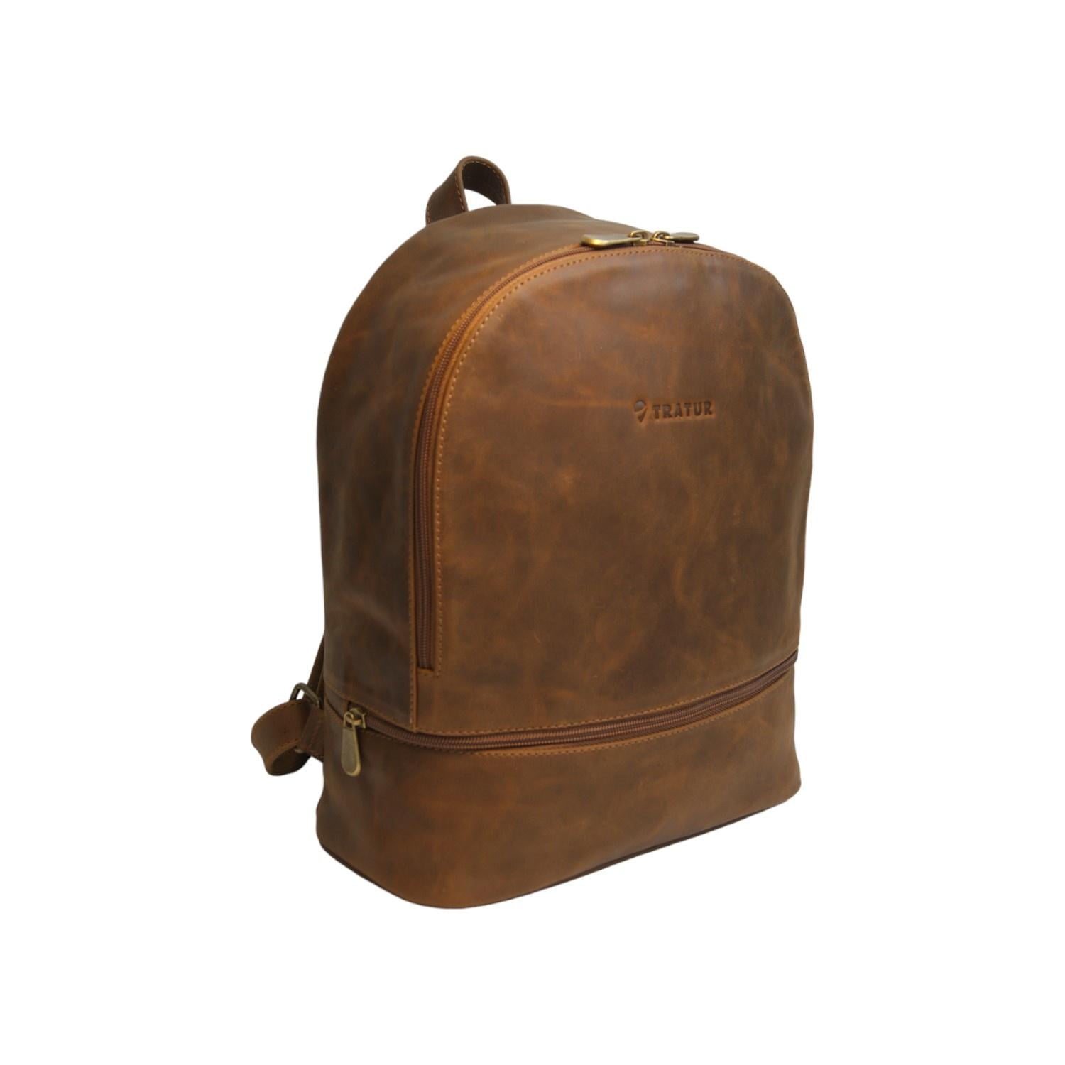 Mochila De Cuero Andina Tratur