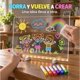 thumbnail image 4 of Pizarra Mágica LED Acrílica 30x20 cm con 7 Plumones, Libro para Colorear y Cable USB, 4 of 7