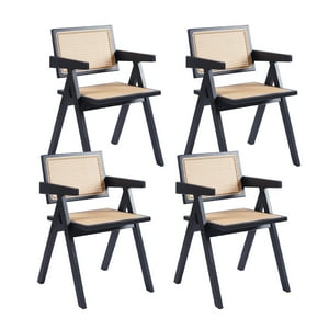 Klik Muebles - Pack De 4 Sillas Chandigarh De Madera - Negras