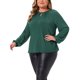 thumbnail image 4 of Agnes Orinda Conjuntos de Halloween para Mujeres Tallas Grandes Día de San Patricio Tops Brillantes con Purpurina Escote en V con Abertura Manga Larga Blusas Elegantes, 4 of 6