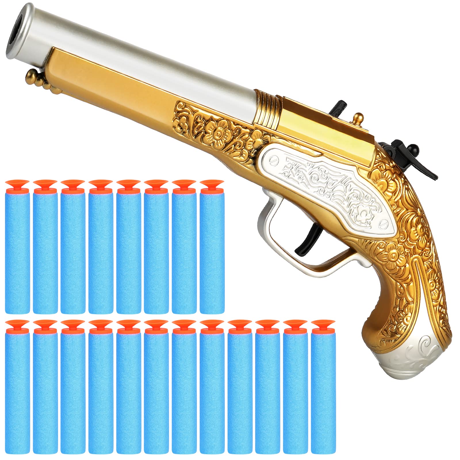 Toy Foam Blaster Youlechen Pirate Para Niños Con 20 Dardos De Espuma