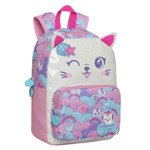 Mochila Infantil Niña Pop Sirena Rosado Head