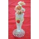 thumbnail image 1 of Florero de vidrio Feng Shui Import pequeño de 12.7 cm con flores artificiales de ninón, 1 of 1