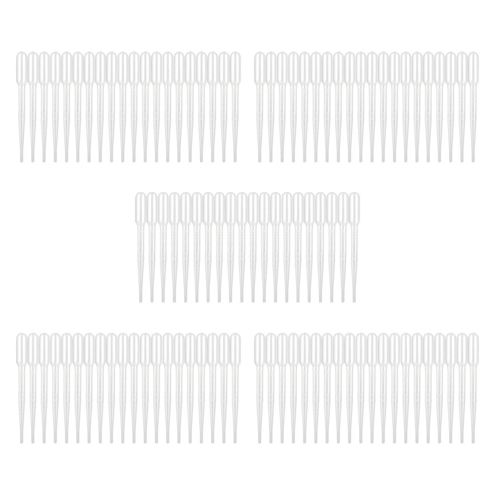 Ioensy - 100 Piezas De Pipetas Graduadas De Transferencia De Cuentagotas Desechables Para Uso Doméstico Pequeño De 2 Ml