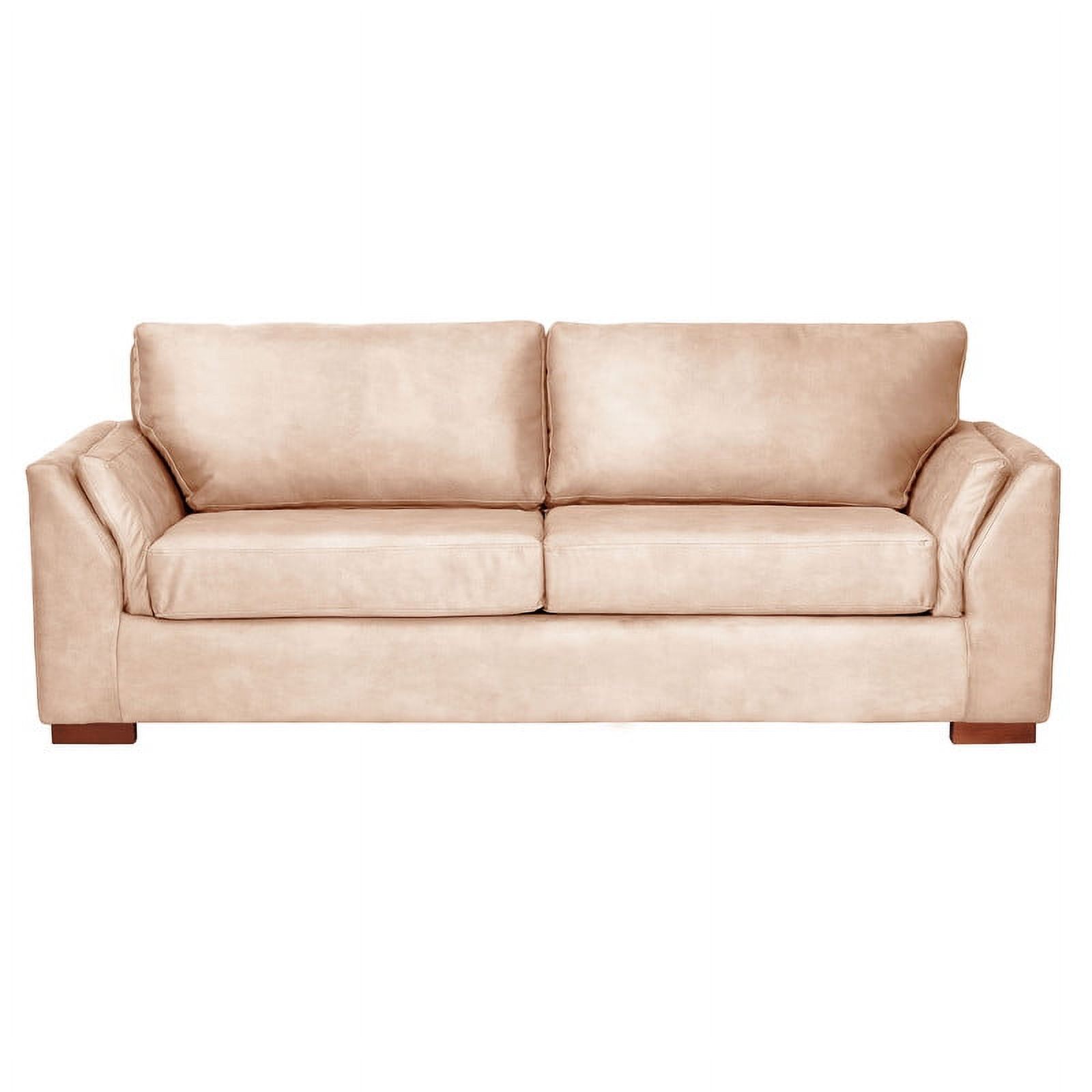 Latam Home - Sofa Cama Milan 2Pl Con Resortes Pocket Cuero Kentucky Beige