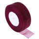 thumbnail image 2 of 45m cinta de organza sólida transparente rollo de tul carrete envoltura de regalo púrpura oscuro, 2 of 5