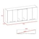 thumbnail image 5 of Mueble Superior De Cocina 6 Puertas 150x60x31,5 Cm Negro Y Blanco, 5 of 12