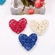 thumbnail image 3 of 21 bolas de ratán con forma de corazón patriótico, 2,36 pulgadas, para decoración de jarrones, hechas a mano, para fiestas, Navidad, bodas (corazón), 3 of 7