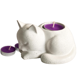 thumbnail image 1 of Portavela Gato Durmiendo Cemento Artesanal Vela Tealight, 1 of 3
