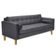 thumbnail image 2 of Sofa Retro 3cg Felpa 04 Gris, 2 of 6