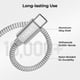thumbnail image 3 of Cable de carga Basesailor para iPhone 16, 15 Pro Max, USB-C, paquete de 2 m, 3 of 7