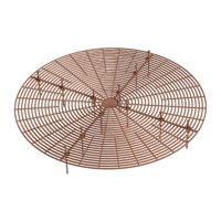 Ioensy - Cubiertas Protectoras De Suelo De Rejilla Para Macetas, Cubierta De Flores Cortable Para Jardinería Y Exteriores, Color Café, 52Cm
