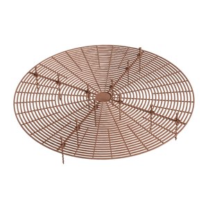 Ioensy - Cubiertas Protectoras De Suelo De Rejilla Para Macetas, Cubierta De Flores Cortable Para Jardinería Y Exteriores, Color Café, 52Cm