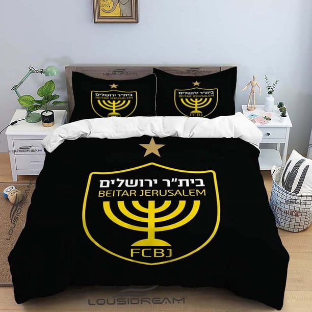 Beitar Jerusalem Fc All Season Twin Bedding Set 3 Piece Comforter Set Bed Duvet Cover Double King Comforter Cover Home Textile Bed Sheets