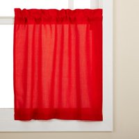 Tratamiento Para Cortinas Sweet Home Collection Ribcord, 36 Cm, Color Rojo