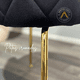 thumbnail image 3 of Pack 2 Sillas Sitiales Nordic Felpa Gold - Negro, 3 of 3
