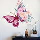 thumbnail image 4 of 1pc Cartoon Flower & Butterfly Wall Sticker, Wall Decals For Living Room, Bedroom, Self-adhesive Home Wall Decor Stickers, 4 of 4