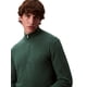 thumbnail image 3 of Jersey Calvin Klein para hombre, mezcla de lana, con cierre en cuarto y cremallera, color verde, 3 of 5