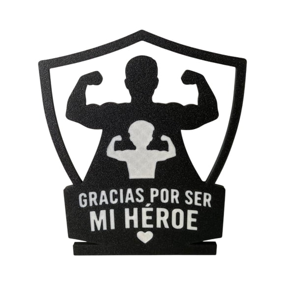 Letrero Decorativo "Gracias por ser mi Héroe" para Regalo Día del Padre