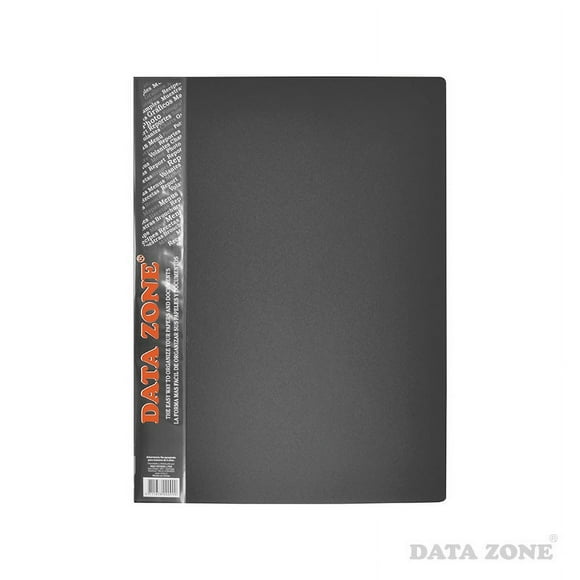 Carpeta A4 60 Fundas Negro