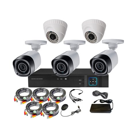 Vipa - Kit 5 Cámaras De Seguridad Mixto Hd 1Mp - M50L