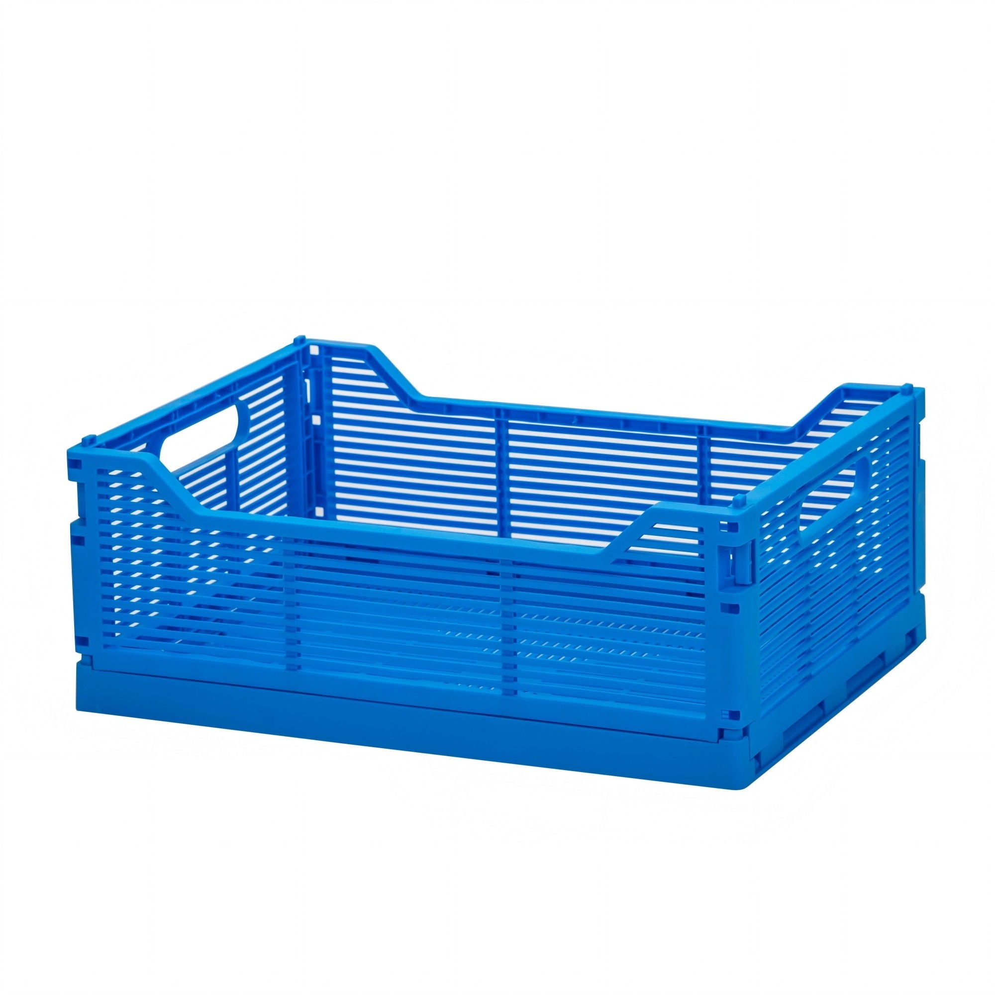 Caja Plegable 6 Litros Plastico Azul Haus