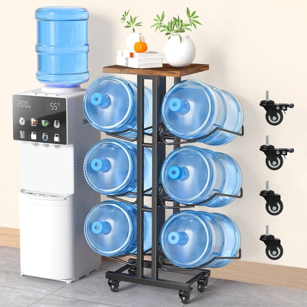 Soporte para garrafones de agua Dataroad Selead de 3 niveles plegable para 6 botellas
