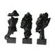 thumbnail image 1 of Estatua De Pensador De 3 Piezas De 6,3 Pulgadas Para Decoración De Cafetería Y Bar, Versátil, Color Negro, 1 of 3