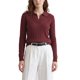 thumbnail image 2 of INSPIRE CHIC Suéter de Polo de Mujer con Cuello en V de Manga Larga de Punto Cable Base Capa Otoño Invierno Casual Top de Punto Acanalado Talla X Grande Burdeos, 2 of 6
