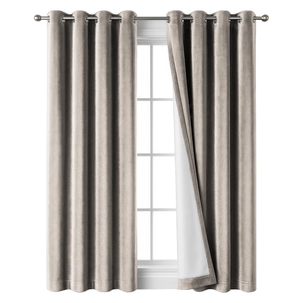 CORTINA BLACKOUT 100% 140x230CM TEXTURA TERCIOPELO beige