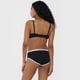 thumbnail image 3 of Boyshort Mujer Cotton Negro/Blanco Corona, 3 of 5