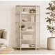 thumbnail image 1 of Biblioteca "Siete Tazas" Estantería de Madera con Barrotes - Beige - 80x35x180 cm, 1 of 3