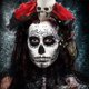 thumbnail image 3 of Diadema con velo y corona de flores de rosa para disfraz de fiesta de Halloween, 3 of 8