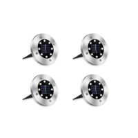 Pro Outdoor - 4 Luces Led Para Suelo Contra Agua Negro