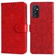 thumbnail image 1 of Funda tipo cartera FOXDOCK para Samsung Galaxy M52 5G , diseño girasol en relieve, cuero PU, cierre magnético, soporte y tarjetero, 1 of 5