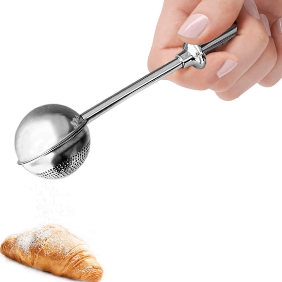 Dispensador de harina Duster Sugar Shaker en polvo, acero inoxidable 18/8