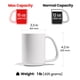 thumbnail image 2 of Taza de café CURVD 355 ml cerámica blanco mate con asa grande, 2 of 8