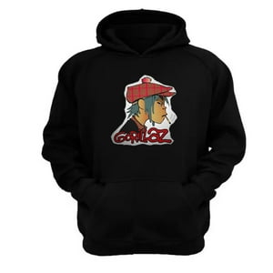 Genérico - Polerón Canguro Gorillaz Negro Talla S Unisex