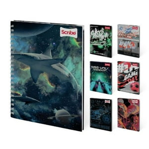 Scribe Cuaderno Mediano Masculino 120 Hojas