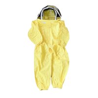 Magideal - Traje De Apicultor Para Niños, Traje De Apicultura, Equipo De Protección Con Valla Ventilada. Amarillo