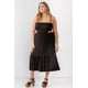 thumbnail image 2 of Vestido Midi Con Tirantes Aberturas Y Bajo Acampanado Con Fruncido, 2 of 5