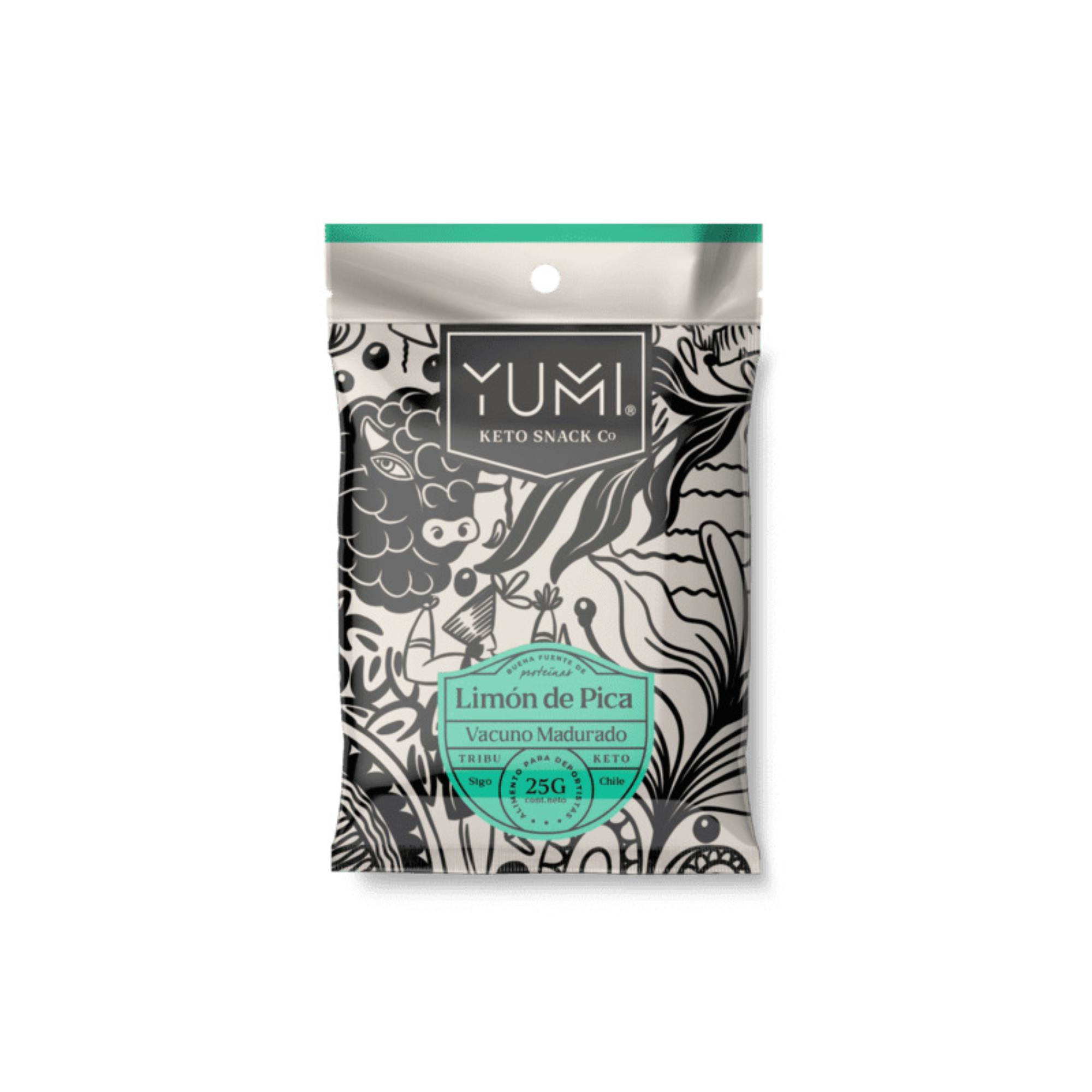 Snack De Carne Limón Pica 25 g Yumi Snacks