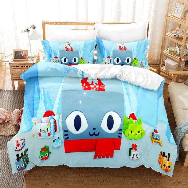 Popular Games Cute Pet Simulator X ing Bedding Set Single Double King Bed Set Children's Bedroom Duvet Set Bed Sheets