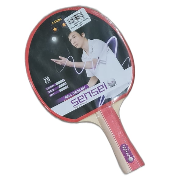 Paleta Ping Pong Entrenamiento 2* Mango Largo Pimpel In 12mm