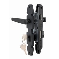 Cerradura Embutida Nórdica Oval B40 Poli Oficina/Dormitorio Negro