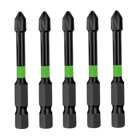 Magideal - Juego De 5 Puntas De Impacto Cruzadas Para Destornillador, Accesorios Para Herramientas Eléctricas 65 Mm