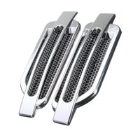 Magideal - Segetación De Ventilación De Aire De Ventilación Para Ventilación De Automóvil 2X Para El Automóvil, Cubierta De Ventilación De Capucha Universal, Plata